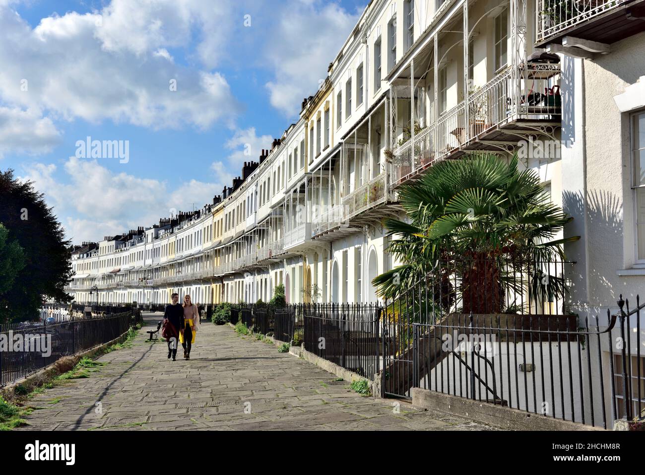 Royal York Crescent, Clifton, Bristol, Royaume-Uni Banque D'Images
