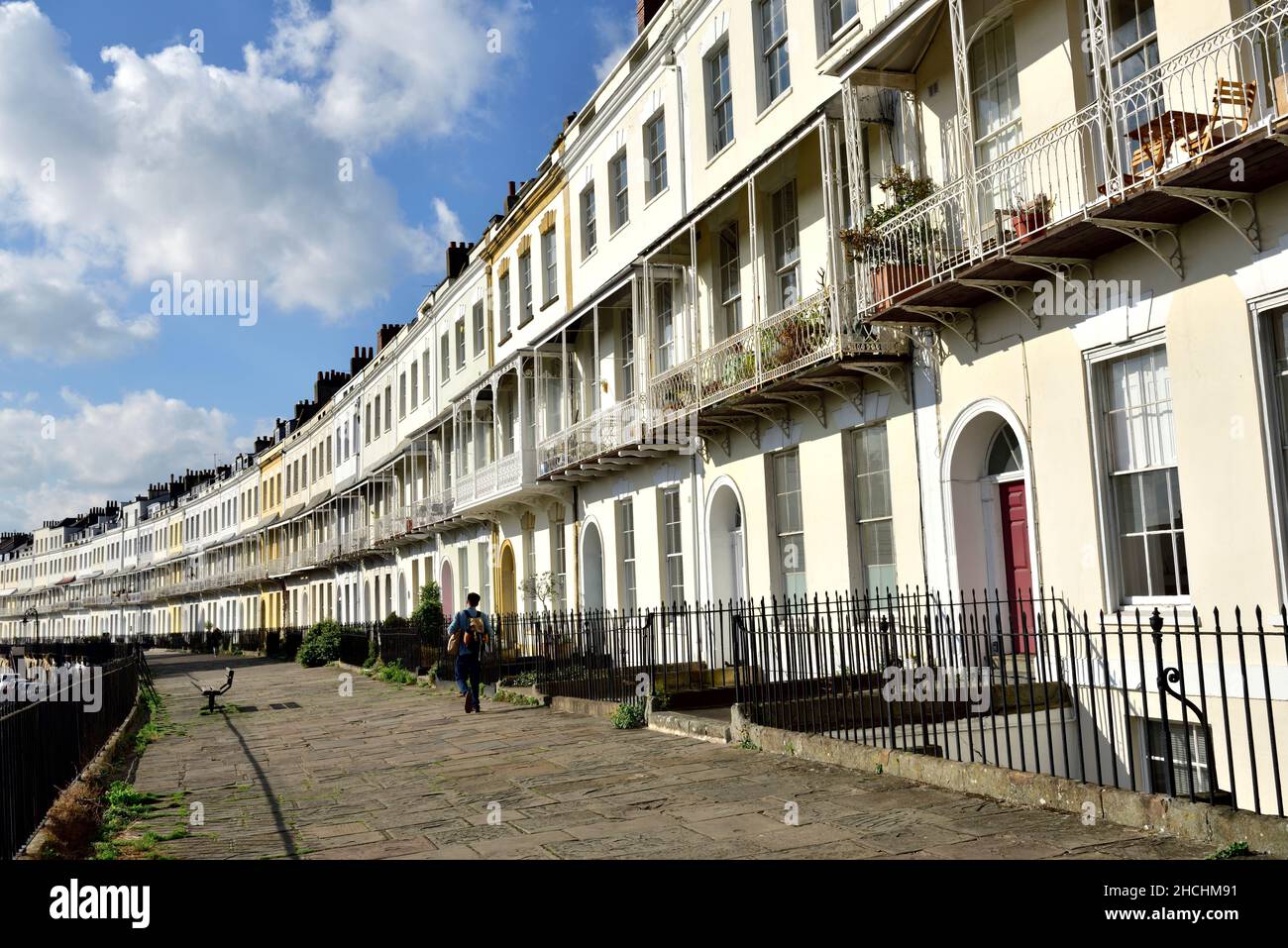 Royal York Crescent, Clifton, Bristol, Royaume-Uni Banque D'Images