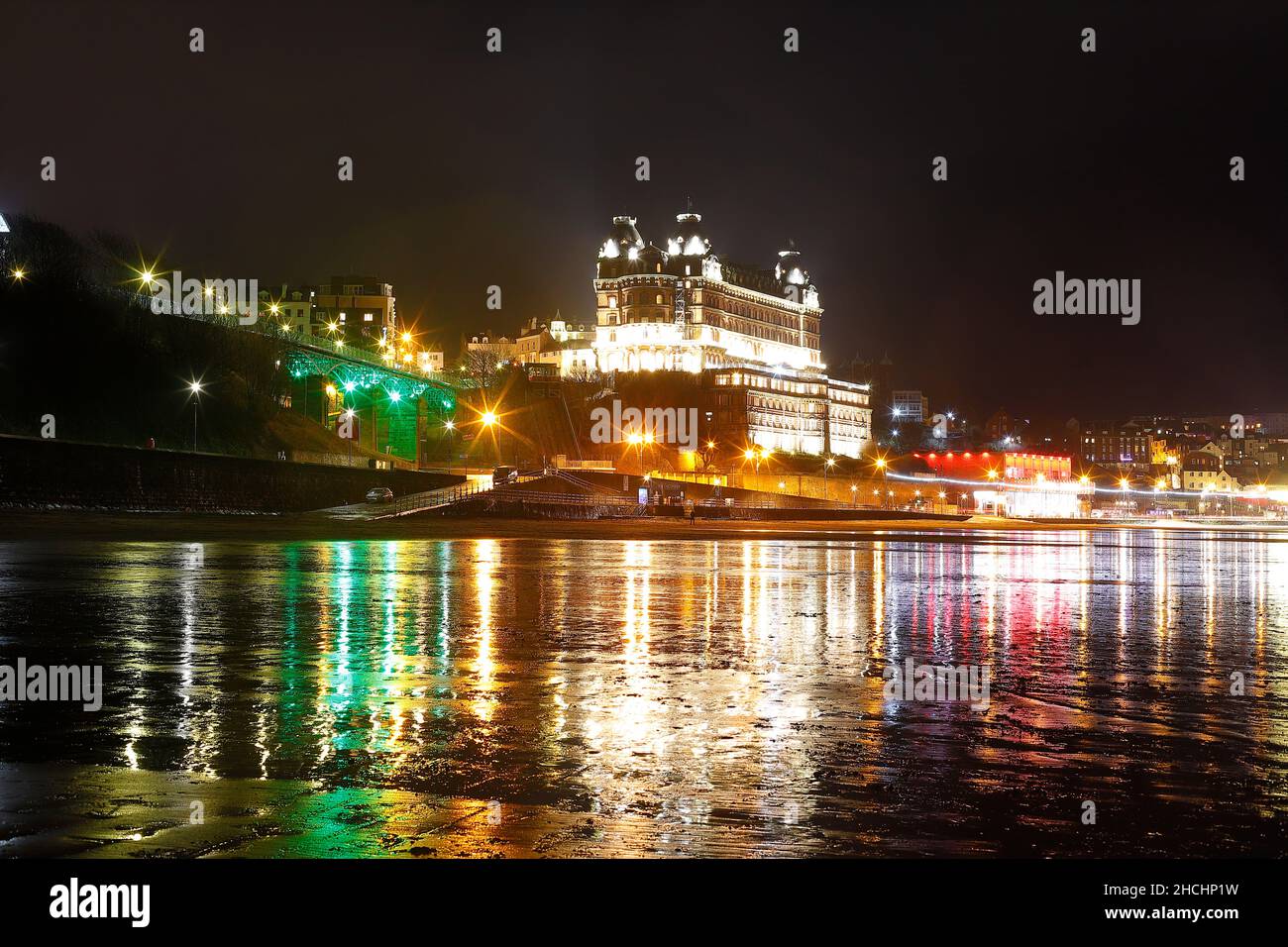 Le Grand Hôtel à Scarborough, North Yorkshire, Royaume-Uni Banque D'Images