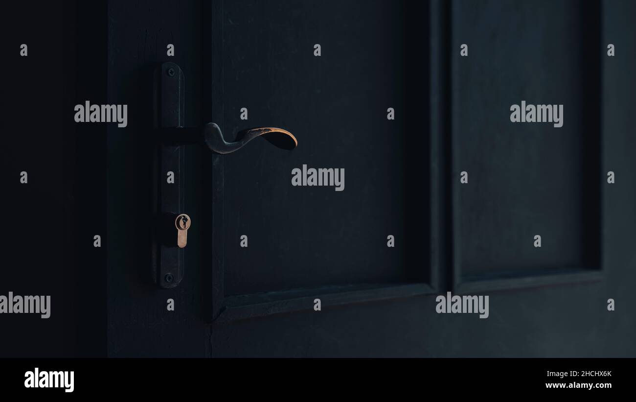 arrière-plan de la poignée de porte, gros plan Banque D'Images