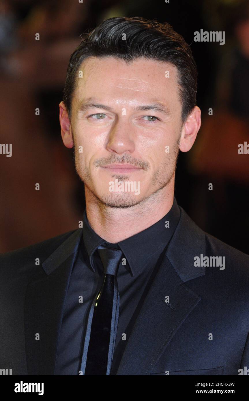 Luke Evans, trois mousquetaires en 3D, première mondiale, vue Westfield, Londres Banque D'Images
