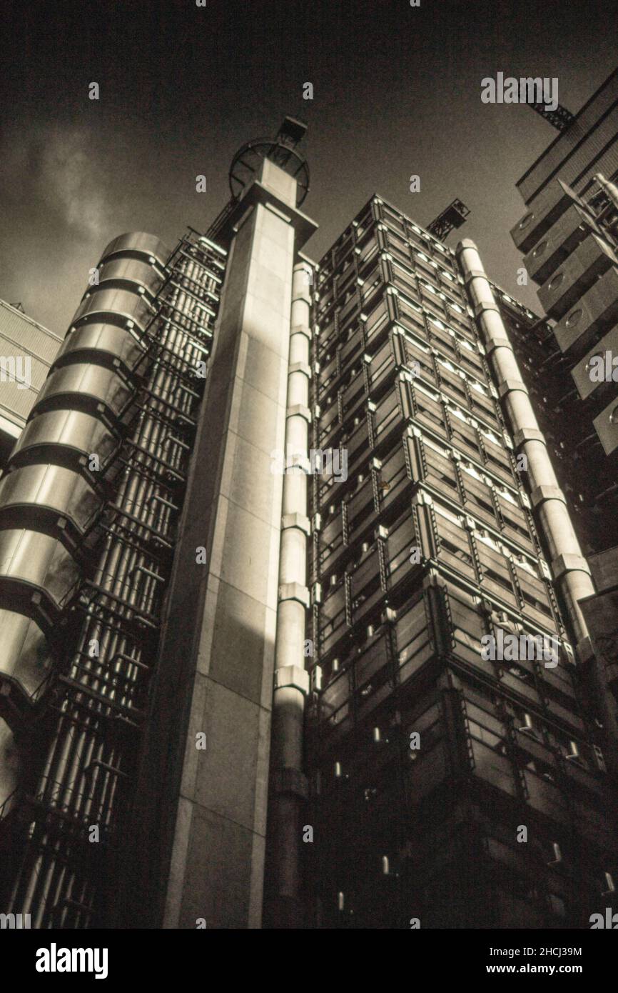 Intérieur de l'architecture du Lloyd's Bank Building, Londres, Angleterre Banque D'Images