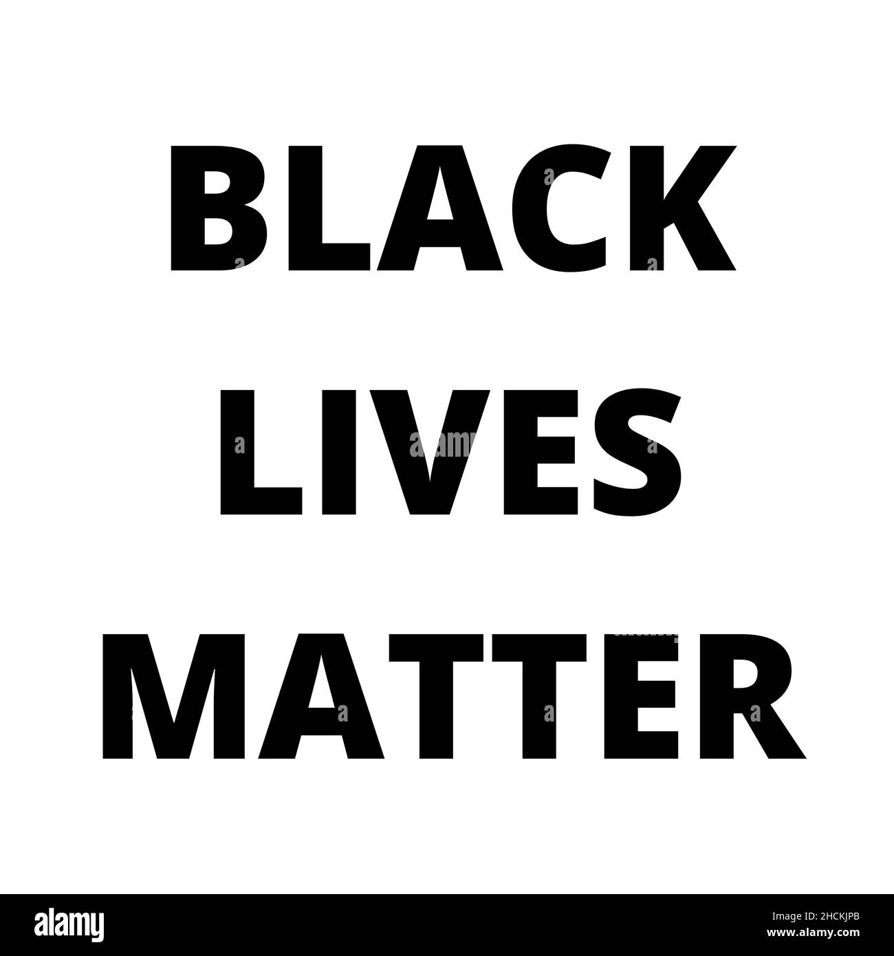 La question de la vie noire est un mouvement politique et social décentralisé. Banque D'Images