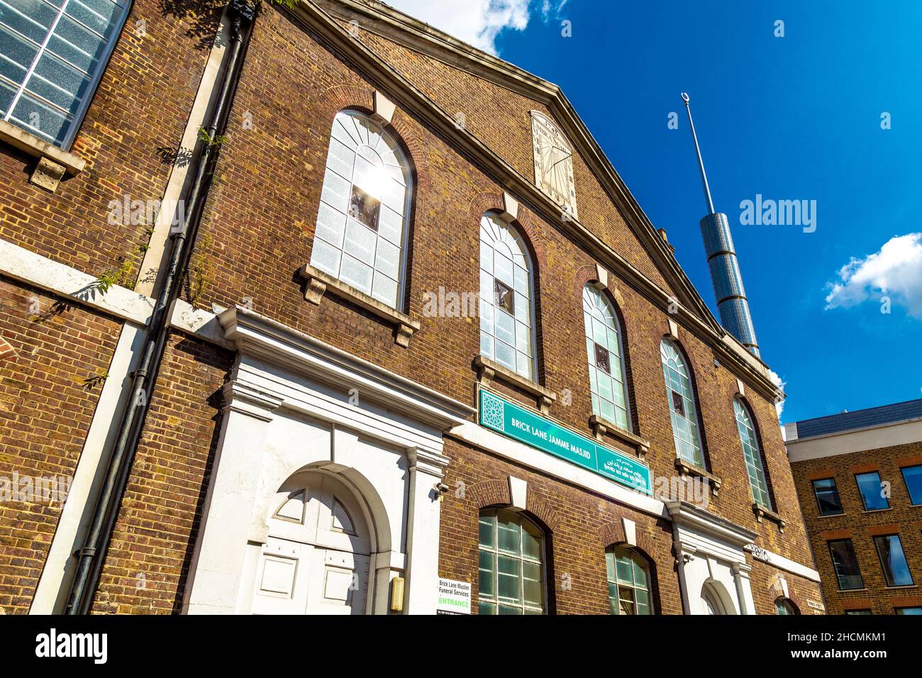 Brick Lane Jamme Masjid Mosque, est de Londres, Royaume-Uni Banque D'Images