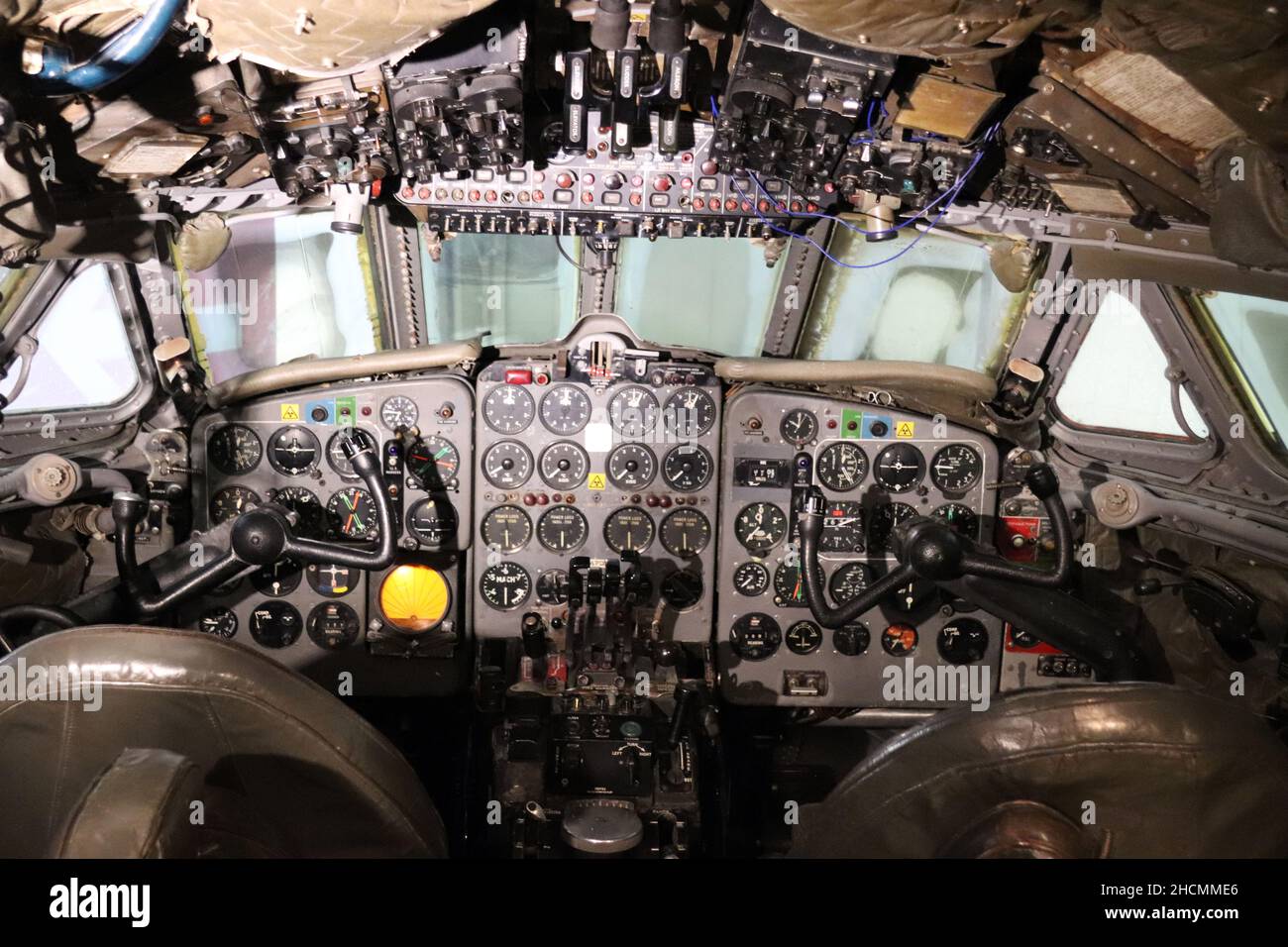 De Havilland Comet 4 cockpit et marquages BOAC Banque D'Images