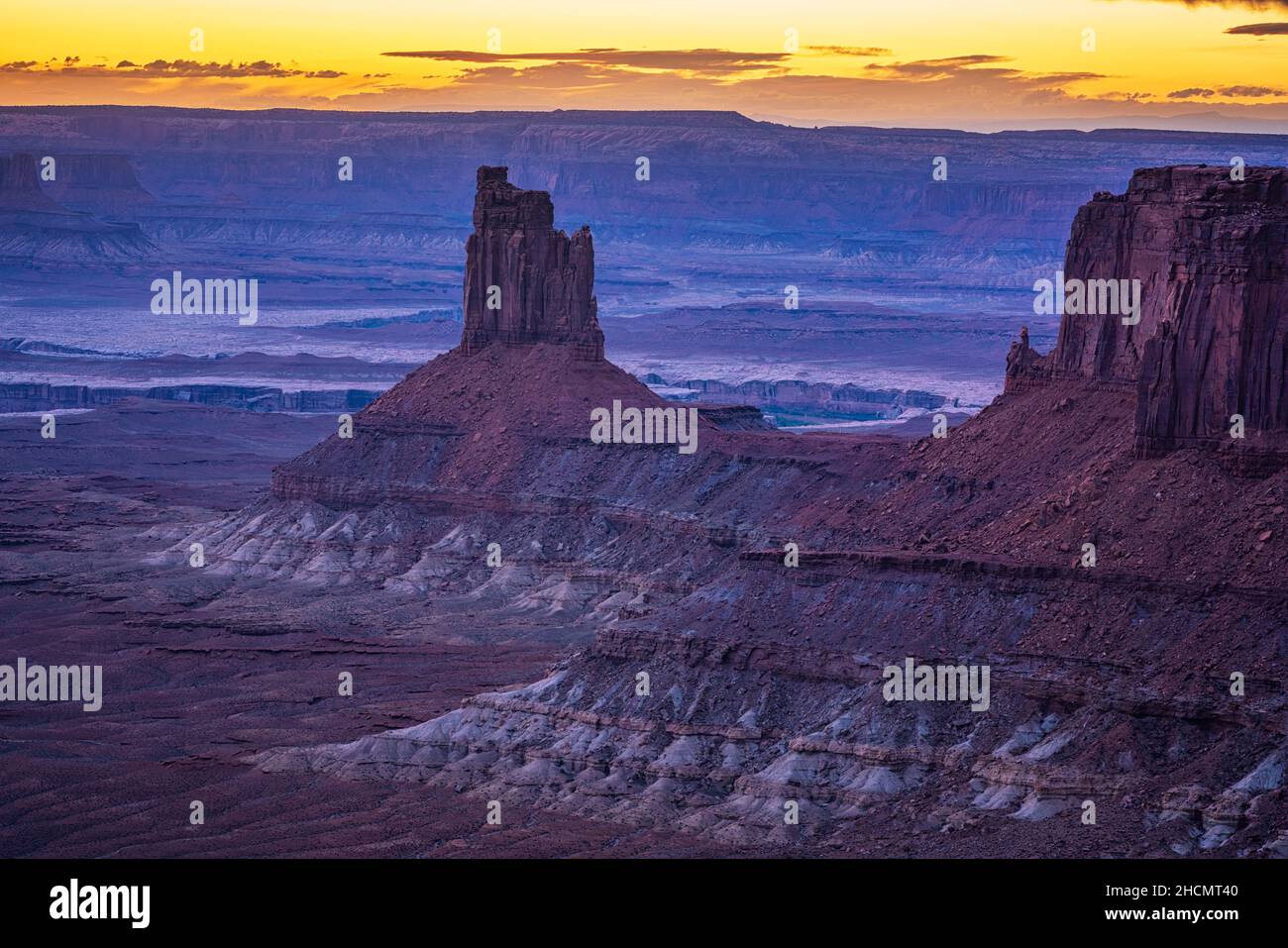 Le Candlestick dans le parc national de Canyonlands, Utah Banque D'Images