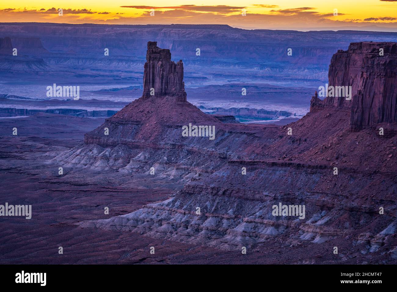 Le Candlestick dans le parc national de Canyonlands, Utah Banque D'Images