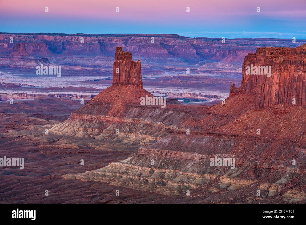 Le Candlestick dans le parc national de Canyonlands, Utah Banque D'Images