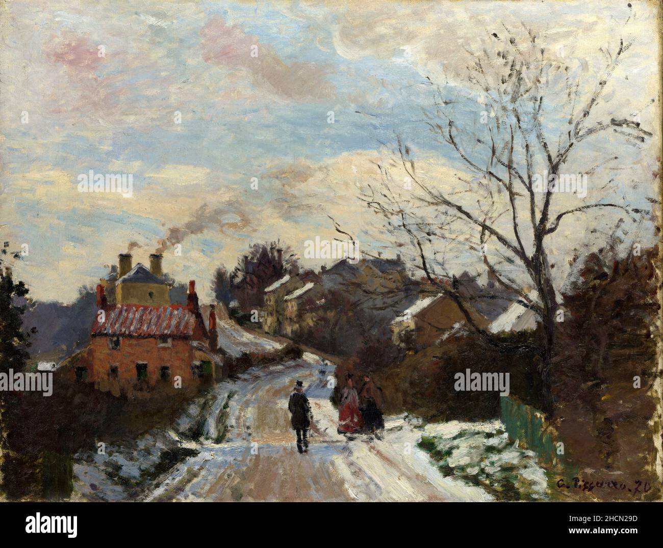 Fox Hill à Upper Norwood par le peintre impressionniste/post-impressionniste français Camille Pisarro Banque D'Images
