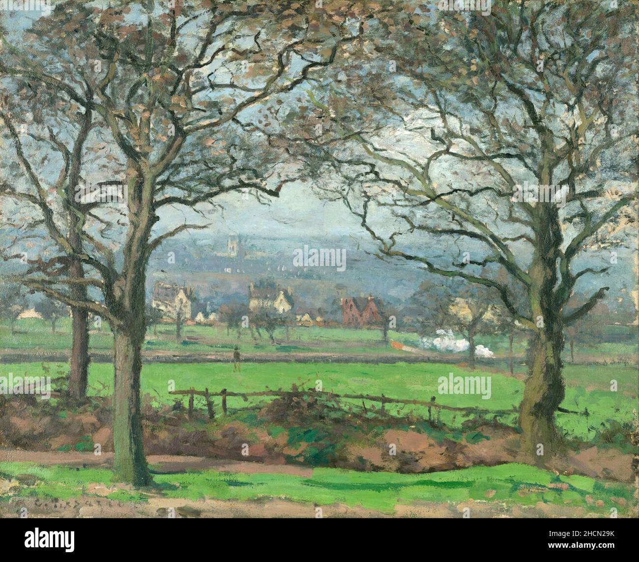 Près de Sydenham Hill par le peintre français impressionniste/post-impressionniste Camille Pisarro Banque D'Images