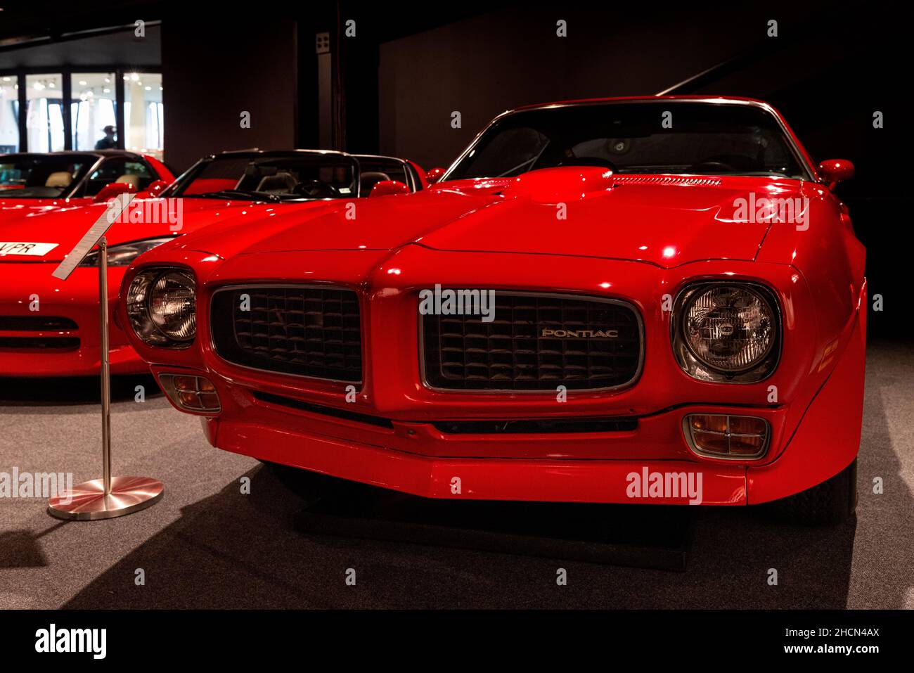 1973 Pontiac Trans Am Firebird exposé au Haynes International Motor Museum, Sparkford, Yeovil, Somerset Banque D'Images