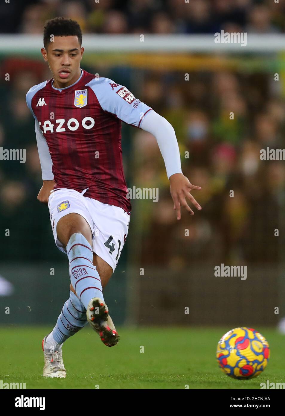 Jacob Ramsey d'Aston Villa - Norwich City et Aston Villa, Premier League, Carrow Road, Norwich, Royaume-Uni - 14th décembre 2021 usage éditorial exclusif - des restrictions DataCo s'appliquent Banque D'Images