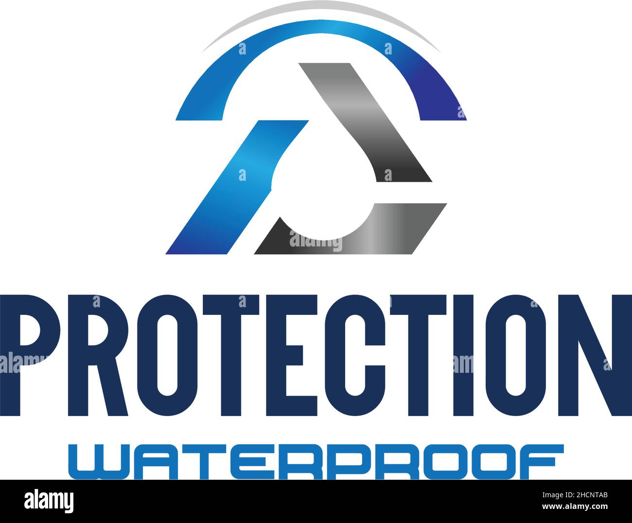 Design moderne et coloré AVEC LOGO IMPERMÉABLE Illustration de Vecteur