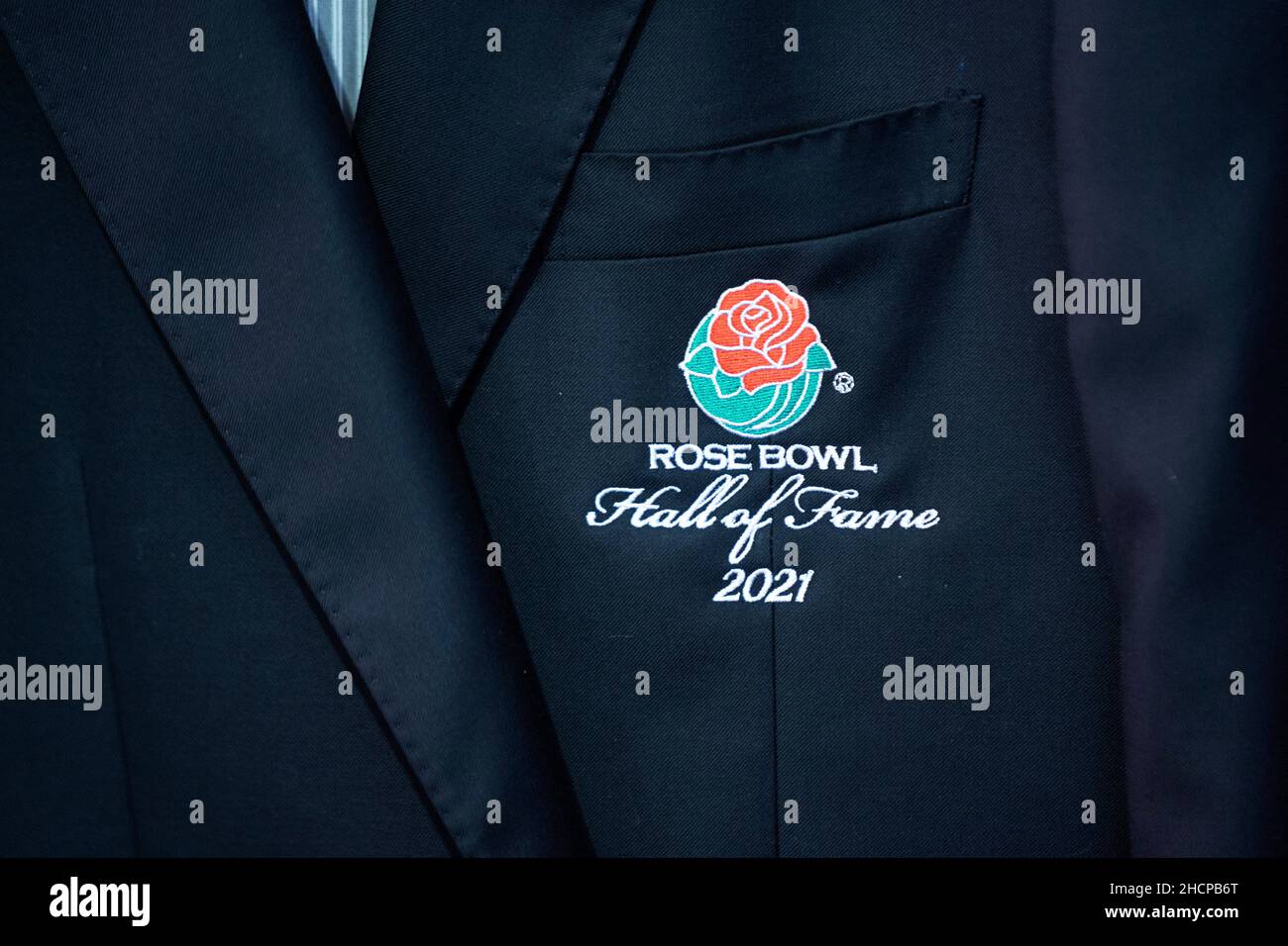 Emblème du Temple de la renommée, lors d'une cérémonie d'initiation au Temple de la renommée du Rose Bowl, le jeudi 30 décembre 2021, à Pasadena.(Jon endow/image du sport) Banque D'Images