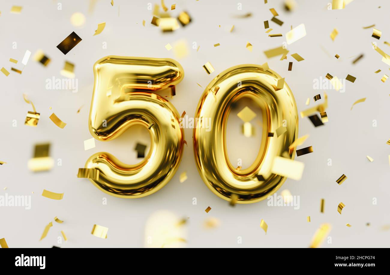 Bougies Numéro Pailletées, Pour Anniversaire, (50 Ans (référence SCU5-50-019