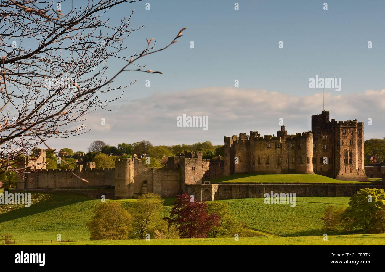 Château d'Alnwick, Northumberland, Angleterre Banque D'Images
