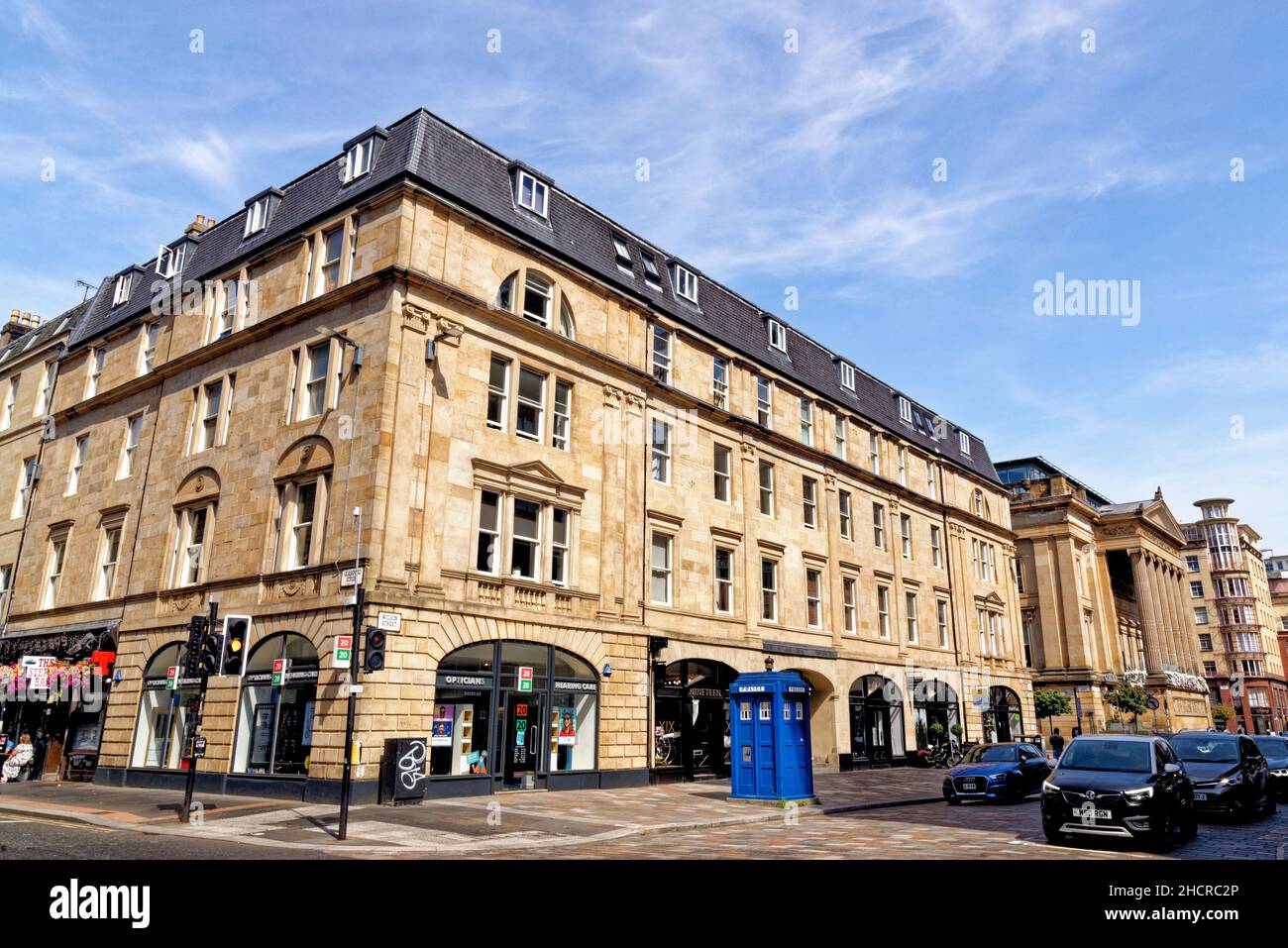 Vue de la ville marchande - Glasgow, Écosse, Royaume-Uni - 23rd de juillet 2021 Banque D'Images