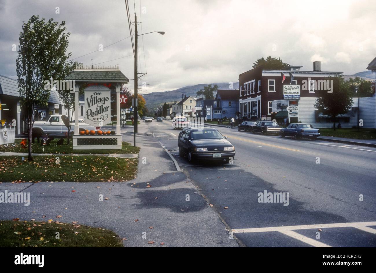1990 photo d'archive de Gorham, New Hampshire. Banque D'Images