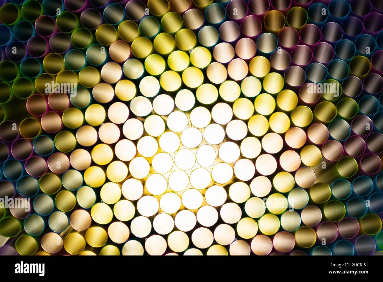 paille pleine couleur pour boisson non alcoolisée Banque D'Images