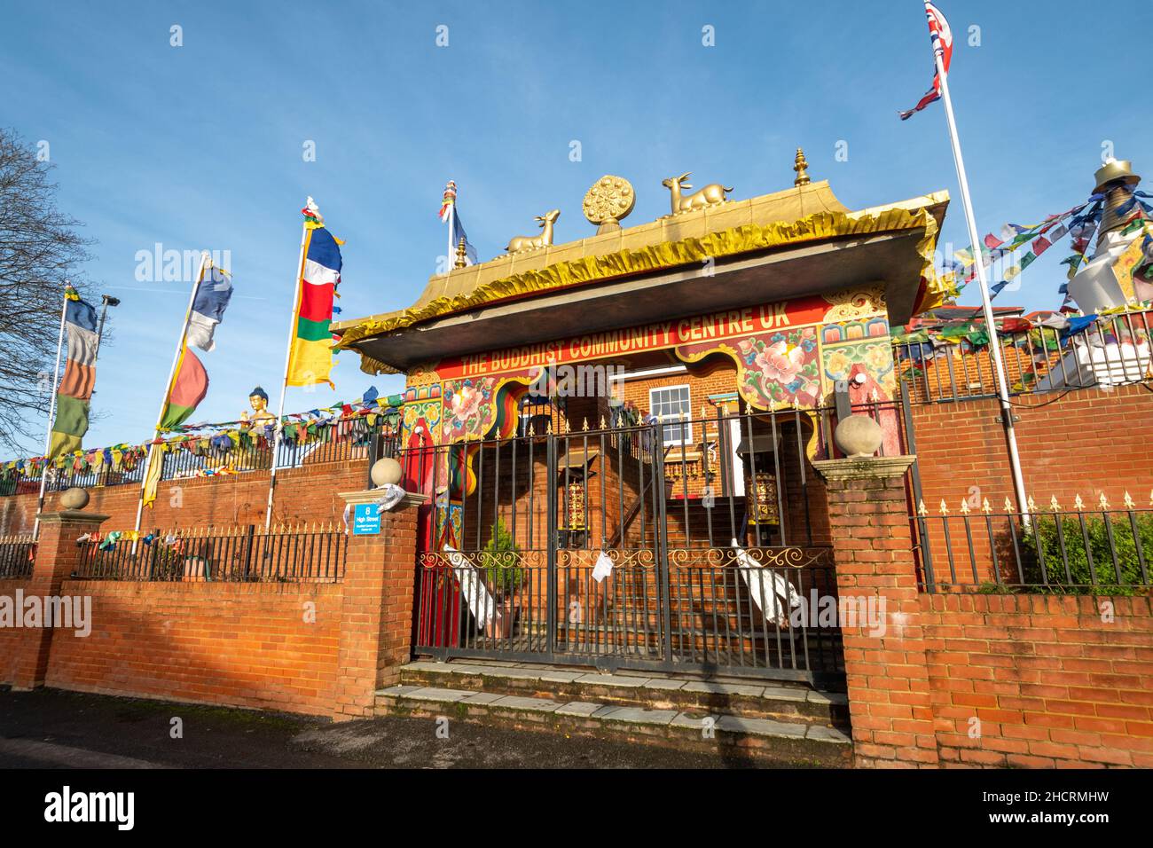 Le centre communautaire bouddhiste d'Aldershot, Hampshire, Angleterre, Royaume-Uni Banque D'Images