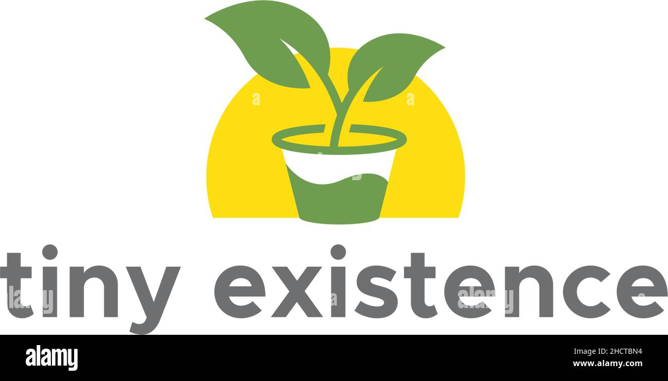 Design moderne et coloré AVEC PETIT logo « EXITTENCE Leaf » Illustration de Vecteur
