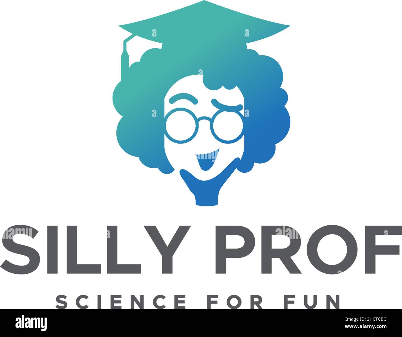 Design moderne et plat et coloré AVEC logo « PPROF Happy » Illustration de Vecteur