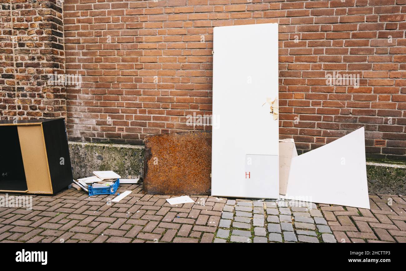 Pour les déchets en vrac au bord de la collection Banque D'Images