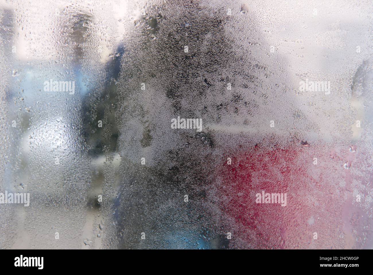 condensation d'eau sur le verre - fond atmosphérique Banque D'Images