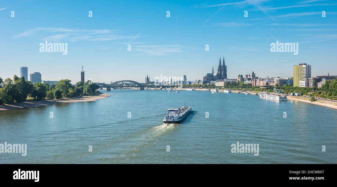 Vue de Cologne, Allemagne magnifique photo de voyage Banque D'Images