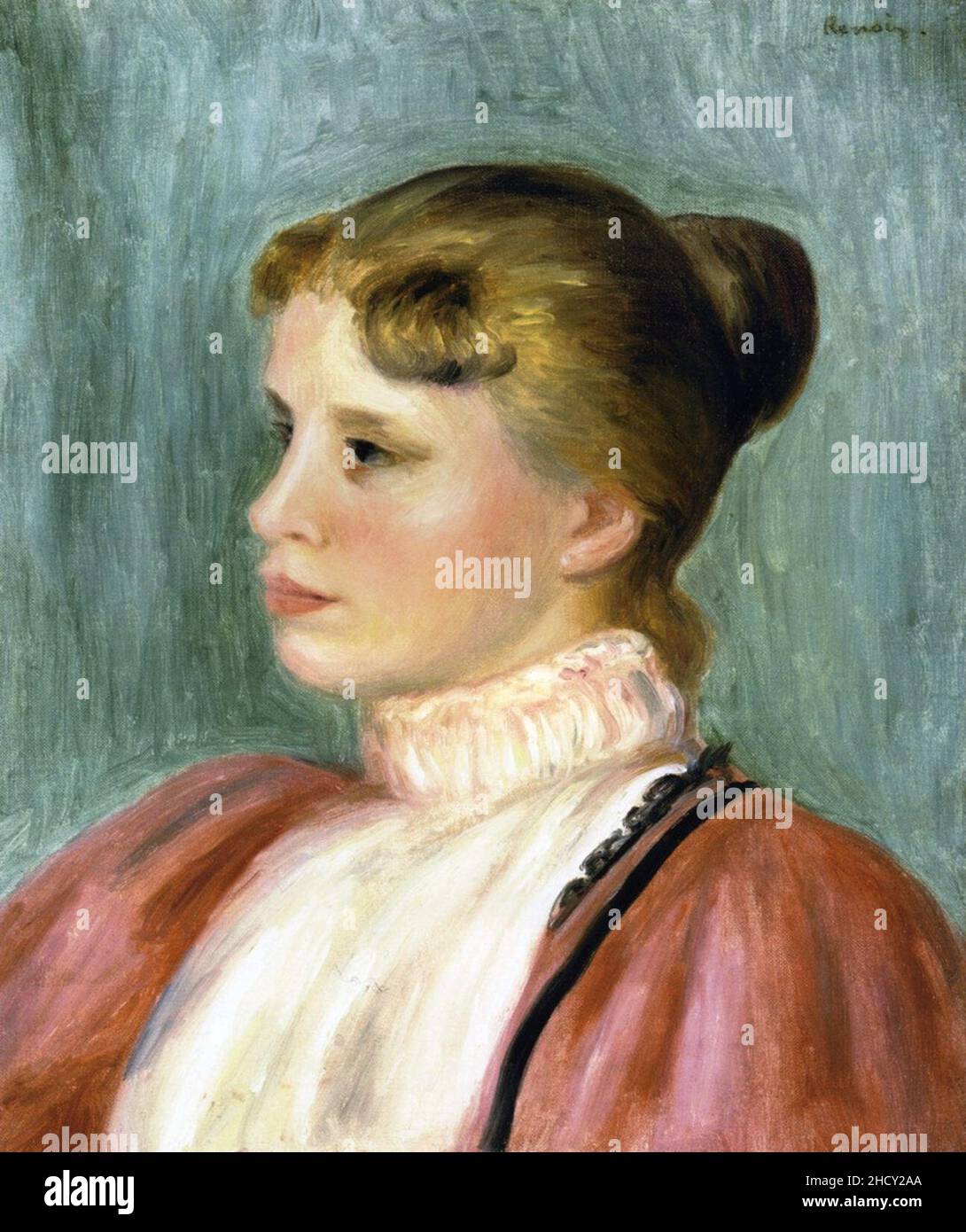 Renoir - portrait-d'une-femme-1897. Banque D'Images