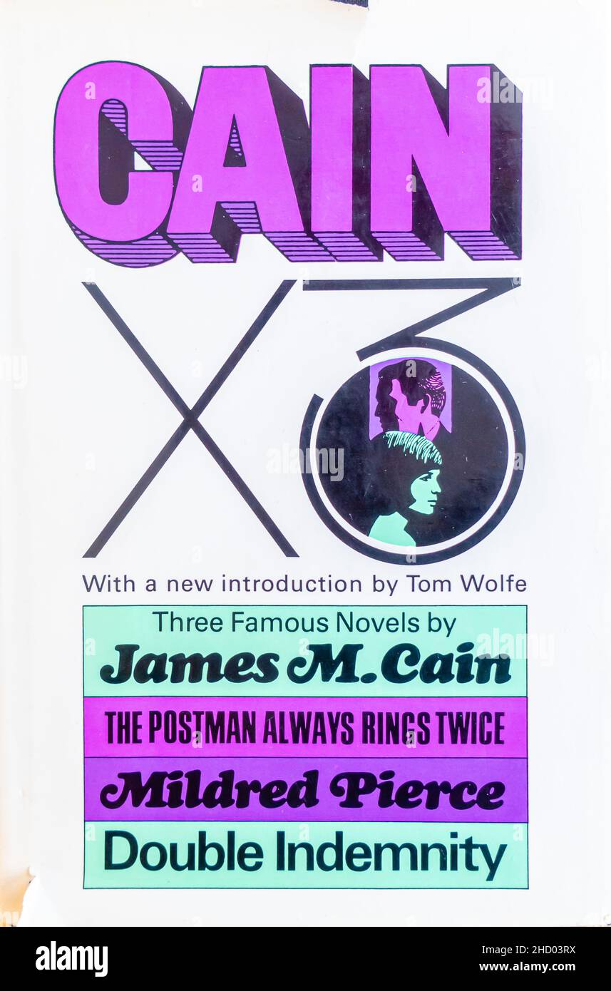 Livre couverture de romans de James M Cain en un volume Banque D'Images