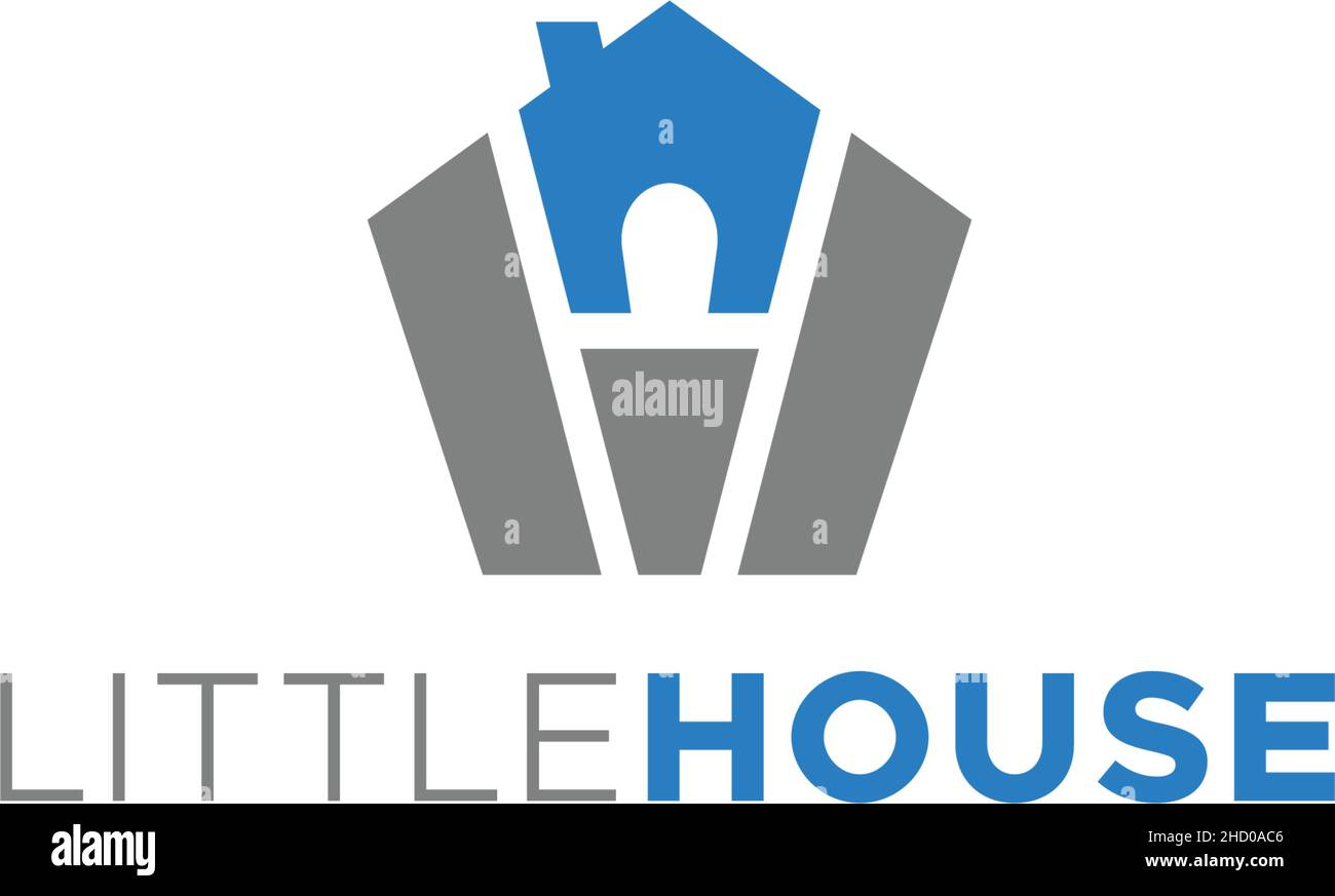 Design moderne et plat avec logo MAISON POUR PETITE MAISON Illustration de Vecteur