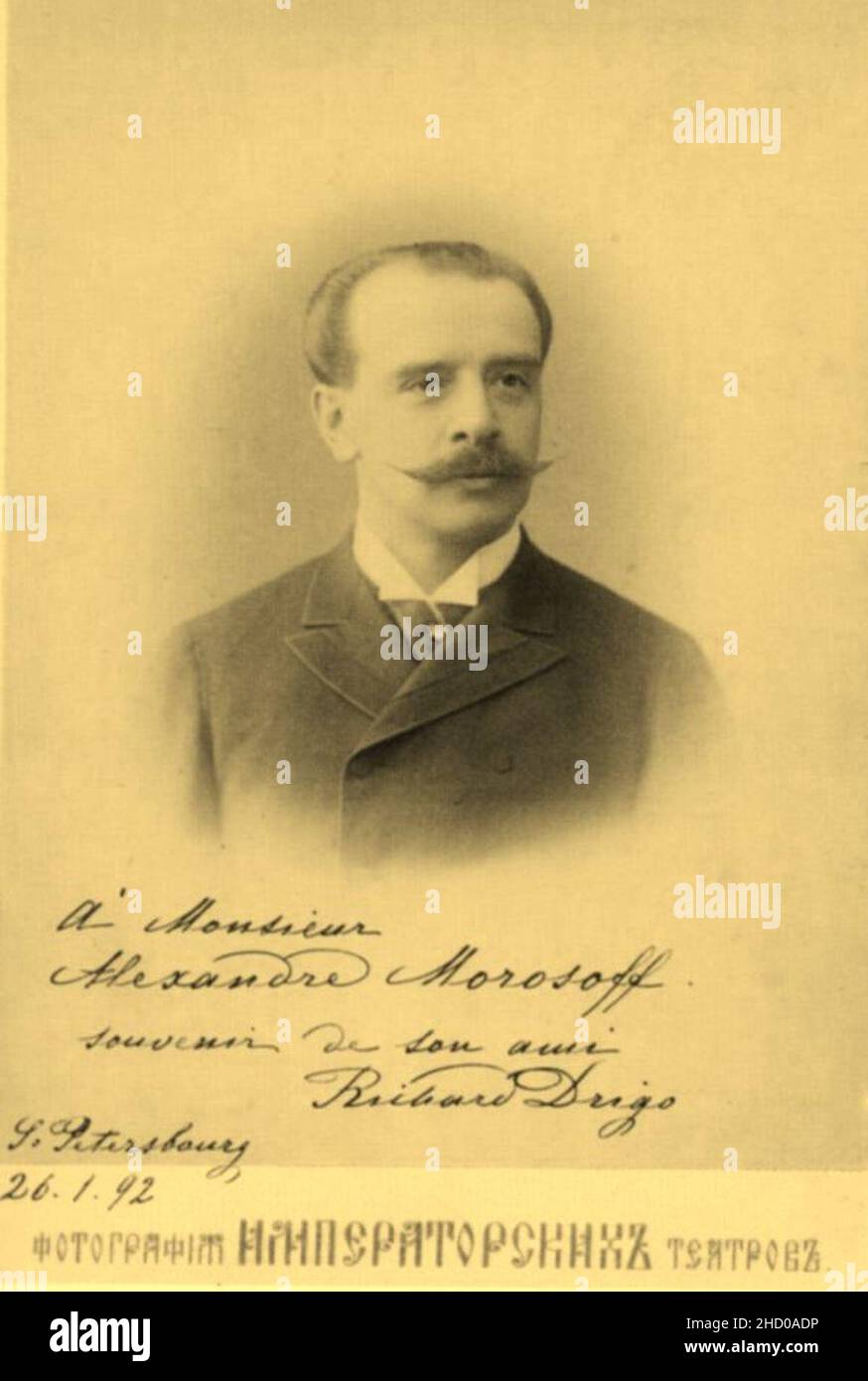 Riccardo Drigo -1892. Banque D'Images