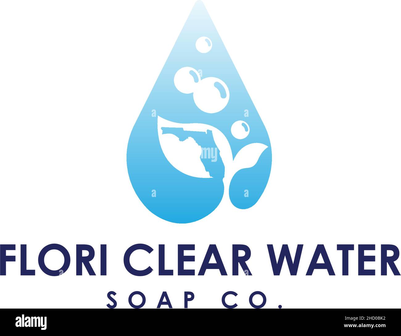 Design moderne MOTIF EAU CLAIRE FLORI avec logo SOAP Illustration de Vecteur