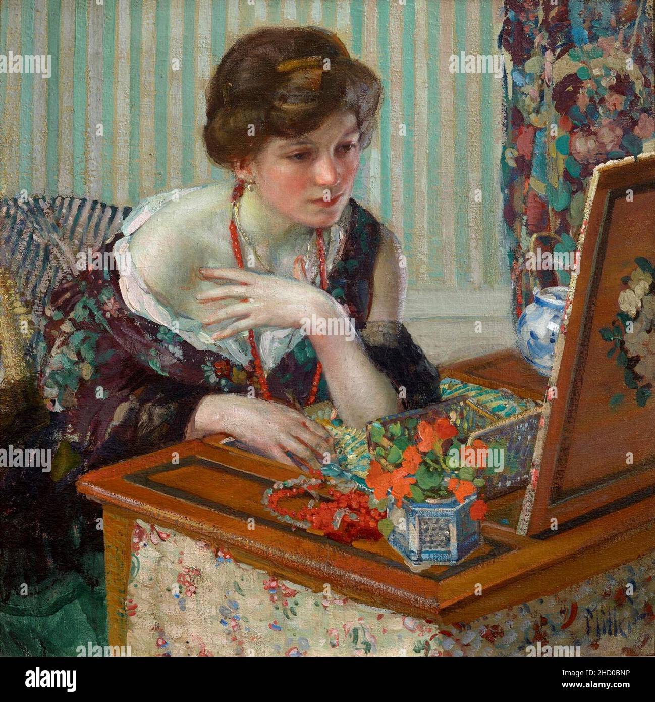 Richard Edward Miller - collier écarlate. Banque D'Images