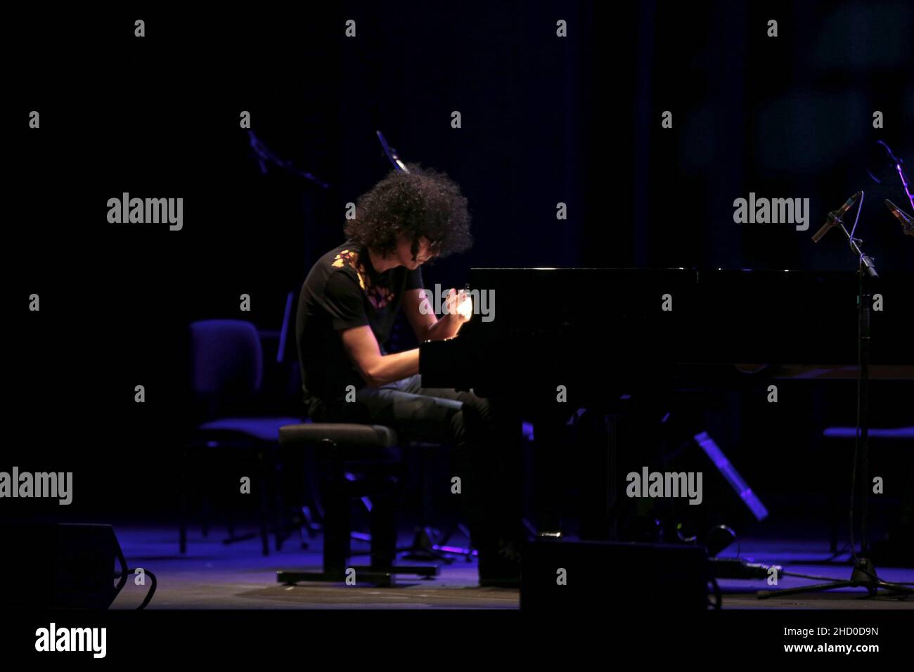 1 janvier 2022, Rome, Latium, Italie : Capodarte 2022 à Rome.Les événements du nouvel an romain musical ont eu lieu à l'Auditorium Parco della Musica.Giovanni Allevi a pris part au piano, Stefano di Battista et Retape Festival 5th Edition avec Esseho, Mesa et Mutonia dans l'ordre d'apparition.(Credit image: © Daniela Franceschelli/Pacific Press via ZUMA Press Wire) Banque D'Images