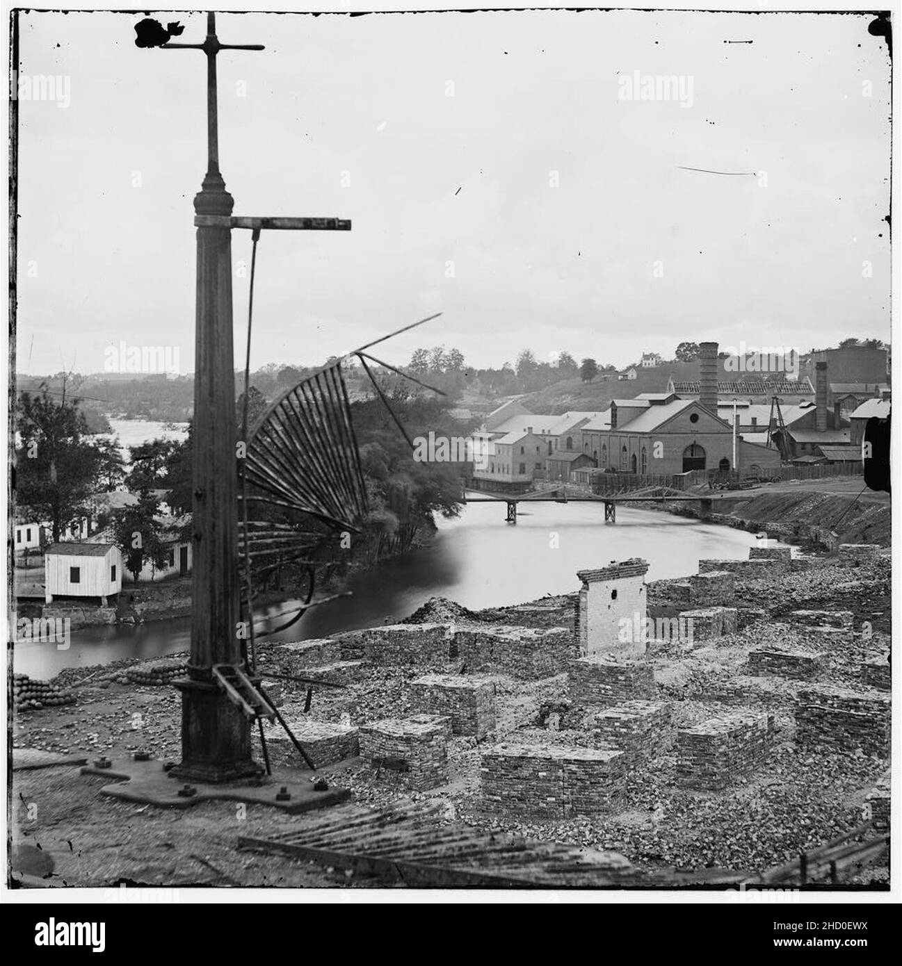 Richmond (Virginie). Tredegar Iron Works Banque D'Images