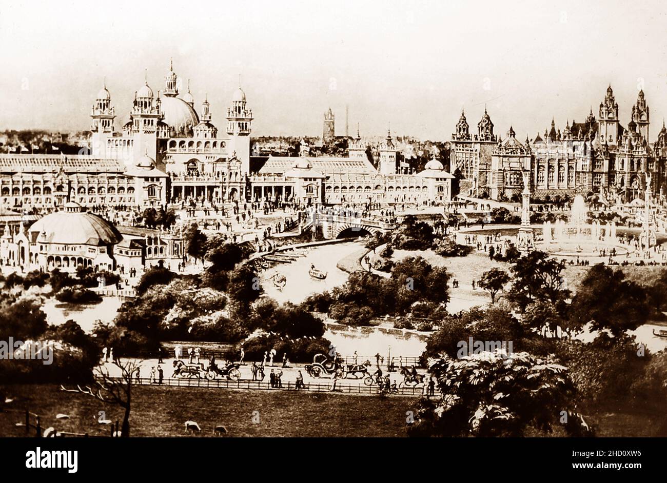 Exposition internationale des sciences, de l'art et de l'industrie, Glasgow, 1888 Banque D'Images