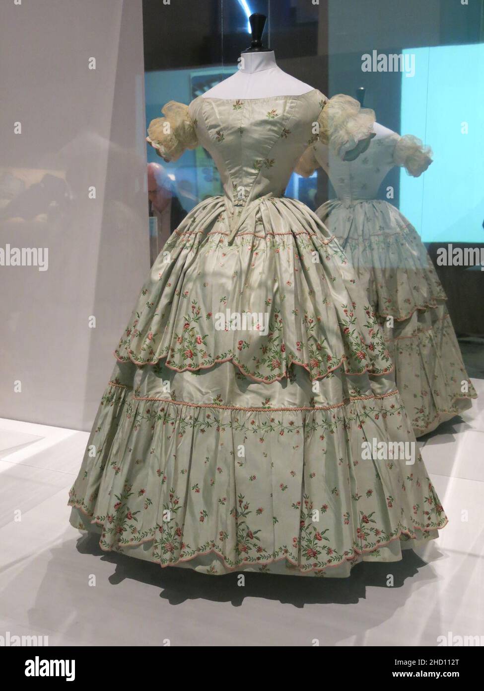 Robe d'un relief et d'une jupe (1845-1850). Banque D'Images