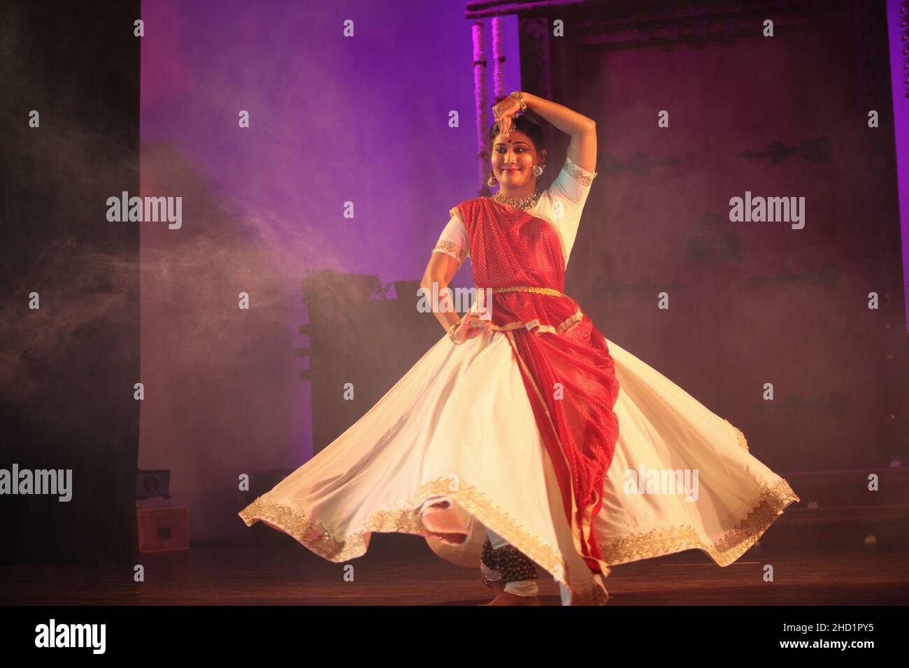 Magnifique artiste Kathak Banque D'Images