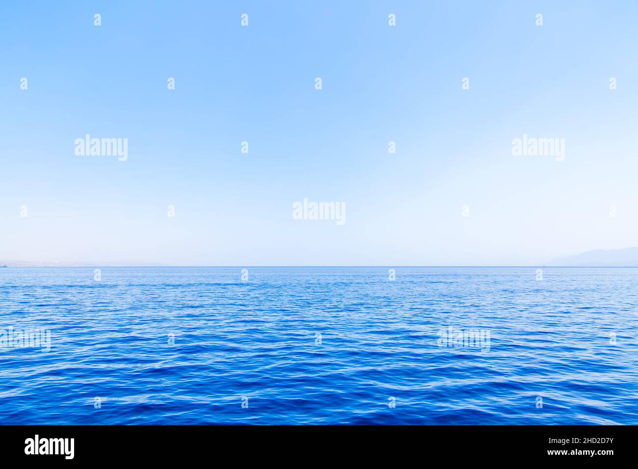 Mer Rouge à Eilat, Golfe d'Aqaba, Israël.Vue panoramique sur la mer Banque D'Images
