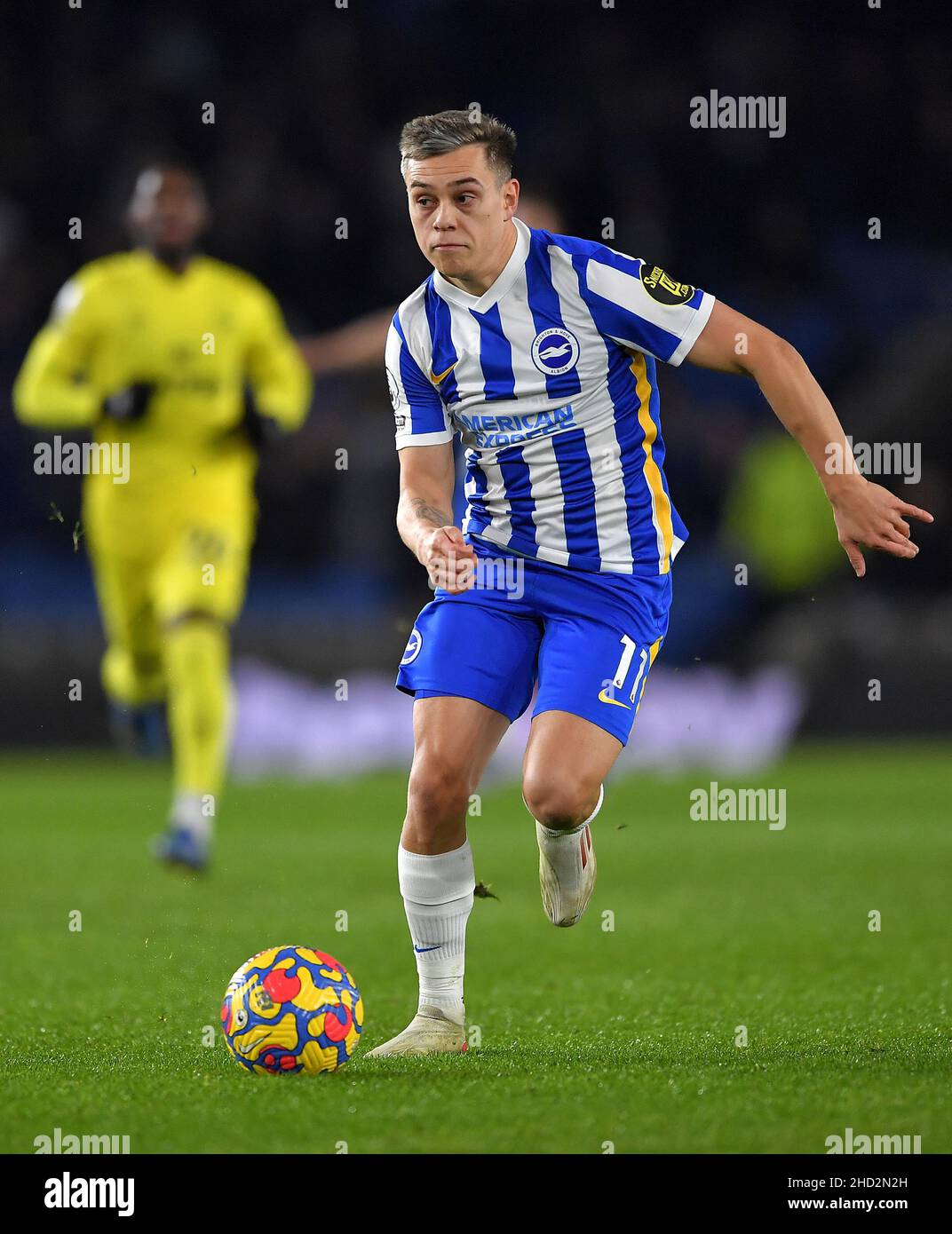 Leandro Trossard de Brighton & Hove Albion - Brighton & Hove Albion v Brentford, Premier League, Amex Stadium, Brighton, Royaume-Uni - 26th décembre 2021 usage éditorial exclusif - restrictions DataCo applicables Banque D'Images