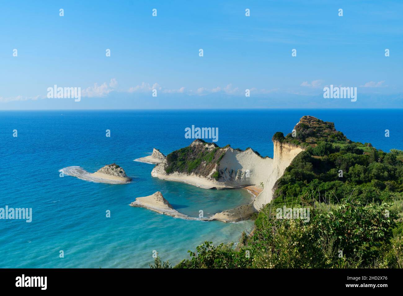 Cap Drastis, île de Corfou Grèce Banque D'Images