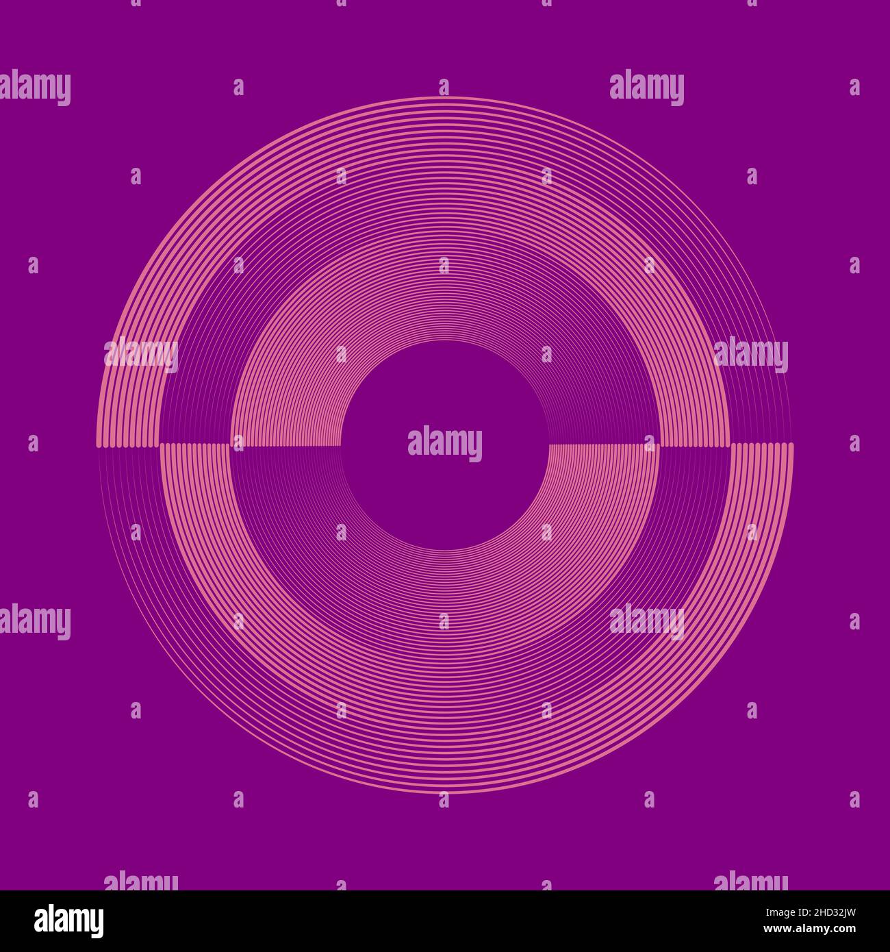 Lignes de vitesse vectorielles roses en forme de rond.Élément de design tendance pour cadre, logo de technologie rond, signe, symbole, Web,imprimés, affiches, modèle, motif Illustration de Vecteur