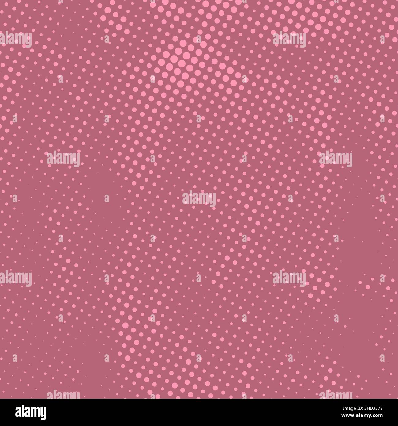 Arrière-plan en pointillé de demi-teinte de grunge rose.Élément de design tendance et sale.Cercles tachetés.Texture des points de superposition.Style salopant Illustration de Vecteur