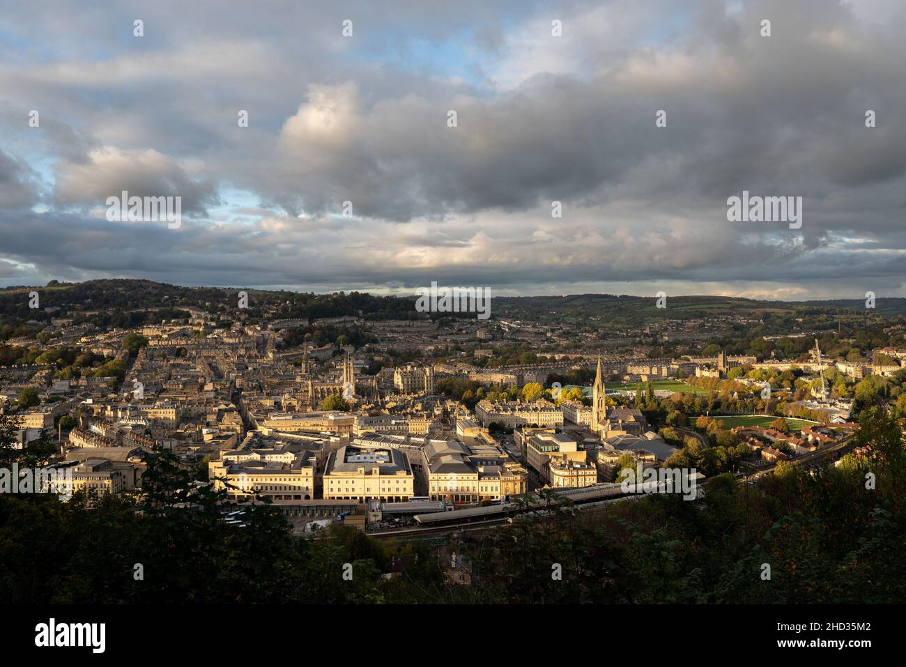 Bath vue sur la ville depuis le dessus Banque D'Images