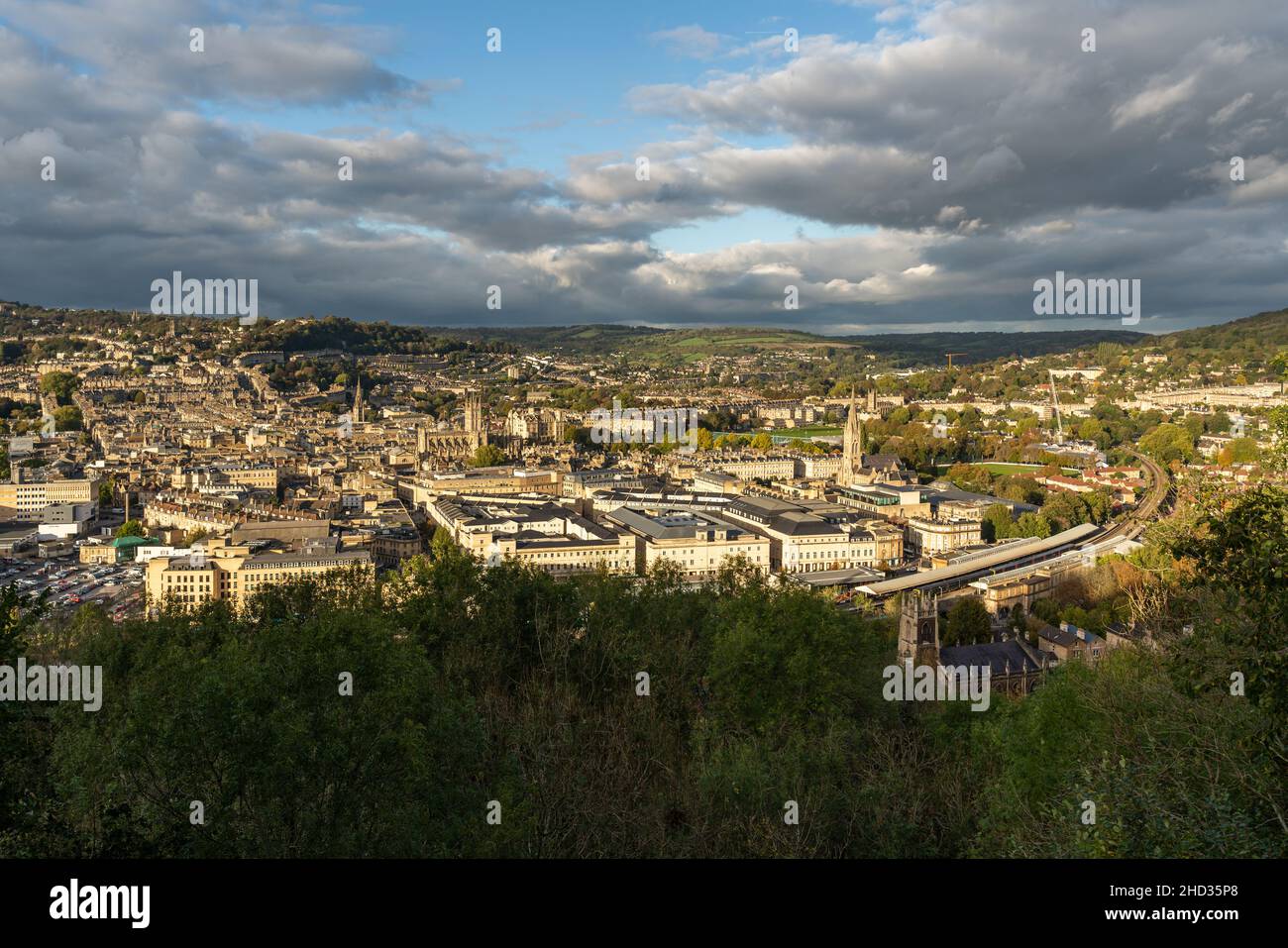Bath vue sur la ville depuis le dessus Banque D'Images