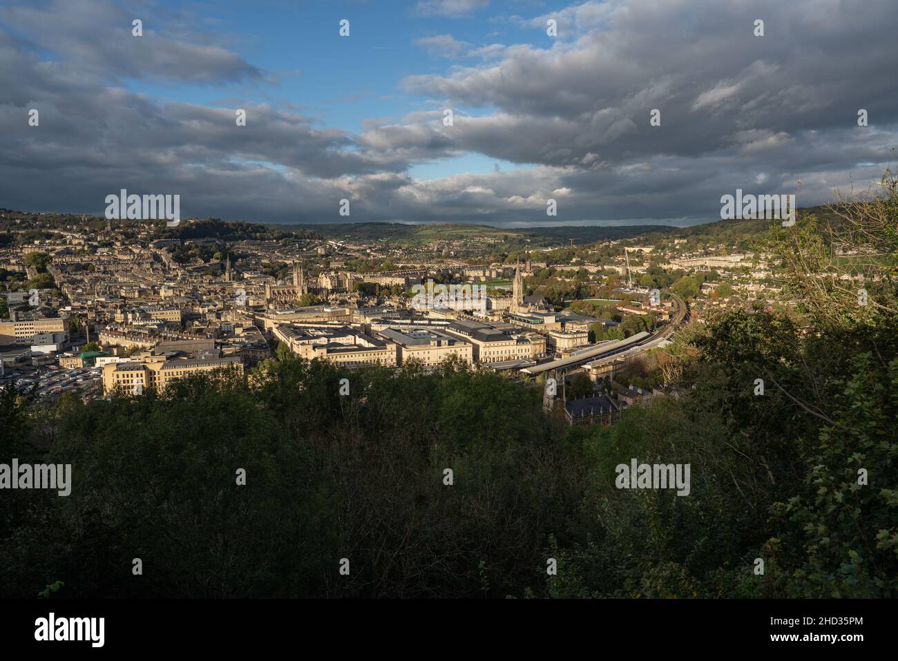 Bath vue sur la ville depuis le dessus Banque D'Images