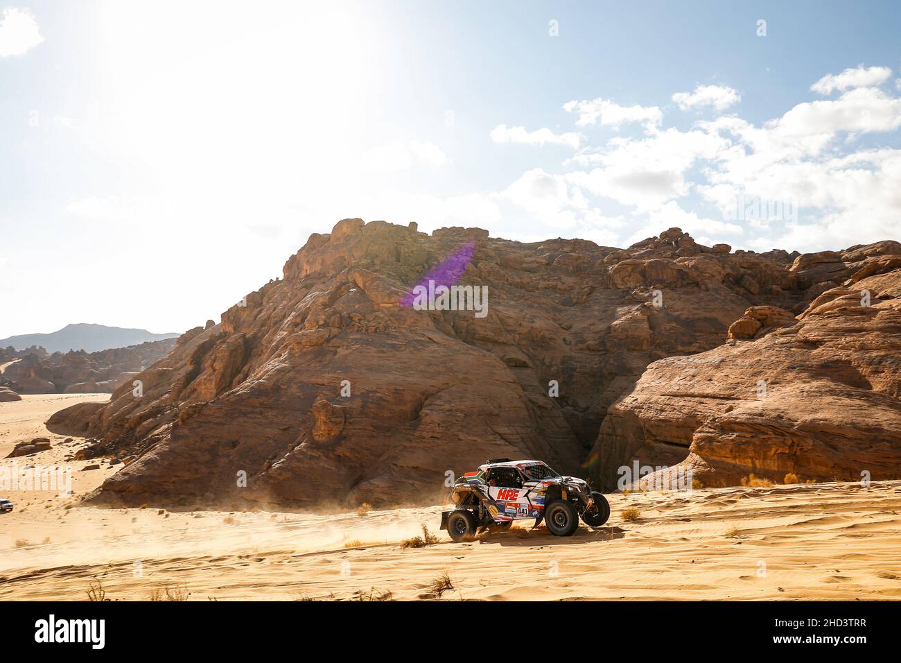 441 Minnitt Geoff (zaf), Rousseau Siegfried (zaf), South Racing CAN-Am, CAN-Am Maverick X3, T4 FIA SSV,Motul, action pendant la phase 1B du Dakar Rally 2022 autour de Hail, le 2nd janvier 2022 à Hail, Arabie Saoudite - photo: Frédéric le Floc H/DPPI/LiveMedia Banque D'Images