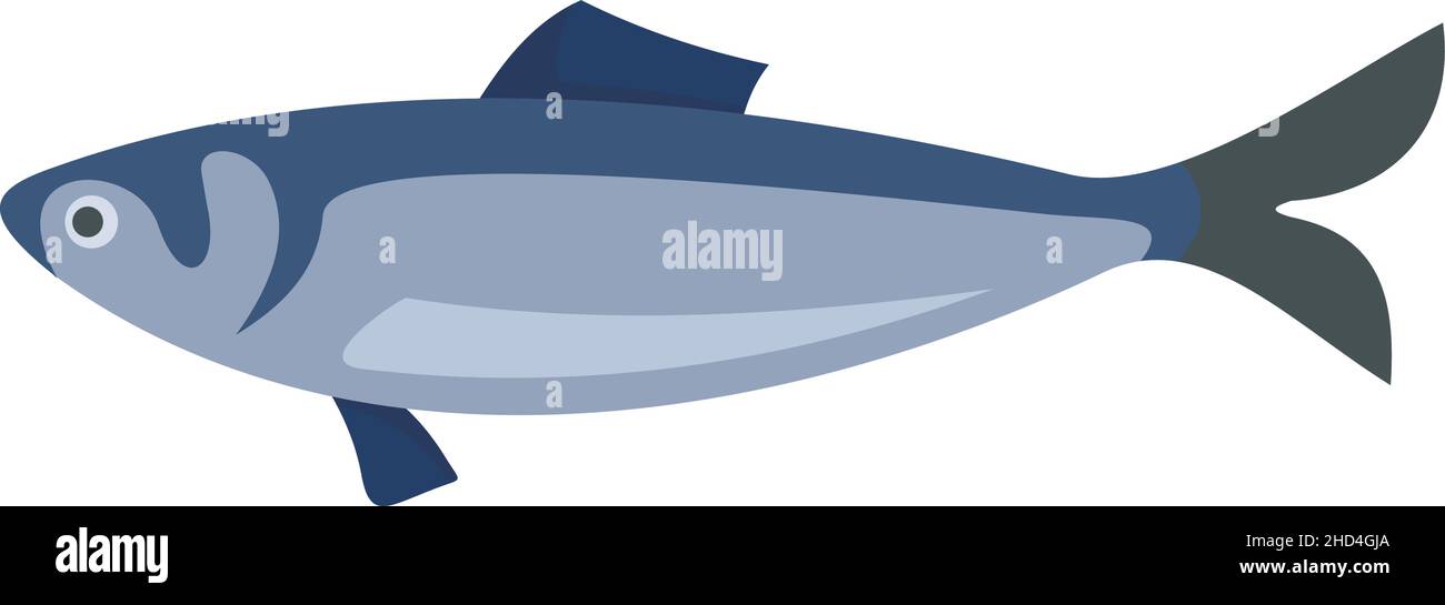 Icône de poisson suédois.Illustration plate de l'icône de vecteur de poisson suédois isolée sur fond blanc Illustration de Vecteur